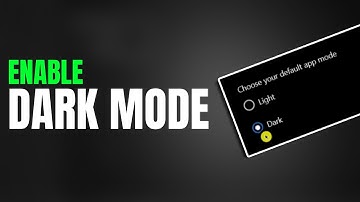 How to Enable Dark Mode | Windows 10 | #windows #windows10 #dark #darkmode