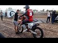 SHREDDING HIS KTM 250SXF!! WIDE OPEN BATTLE