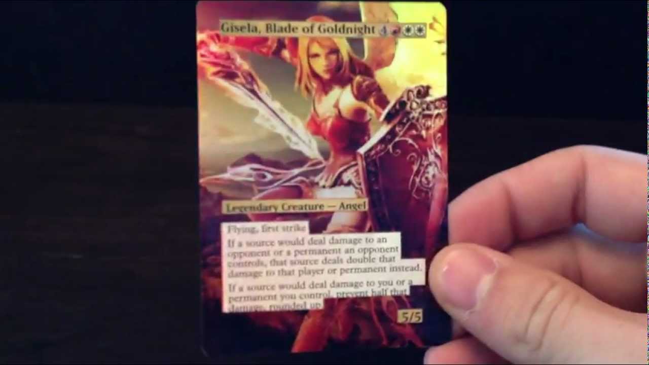 Gisela Blade of Goldnight Foil Custom Altered Art Magic ...