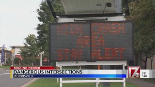 Morrisville police warning drivers about dangerous intersections