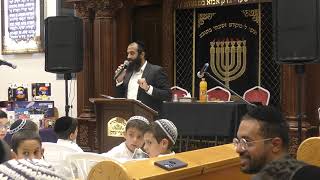 מסיבת חנוכה תשפ"ו לילדי התלמוד "זכרון יחיאל" עם מארי נתן סער שליט"א