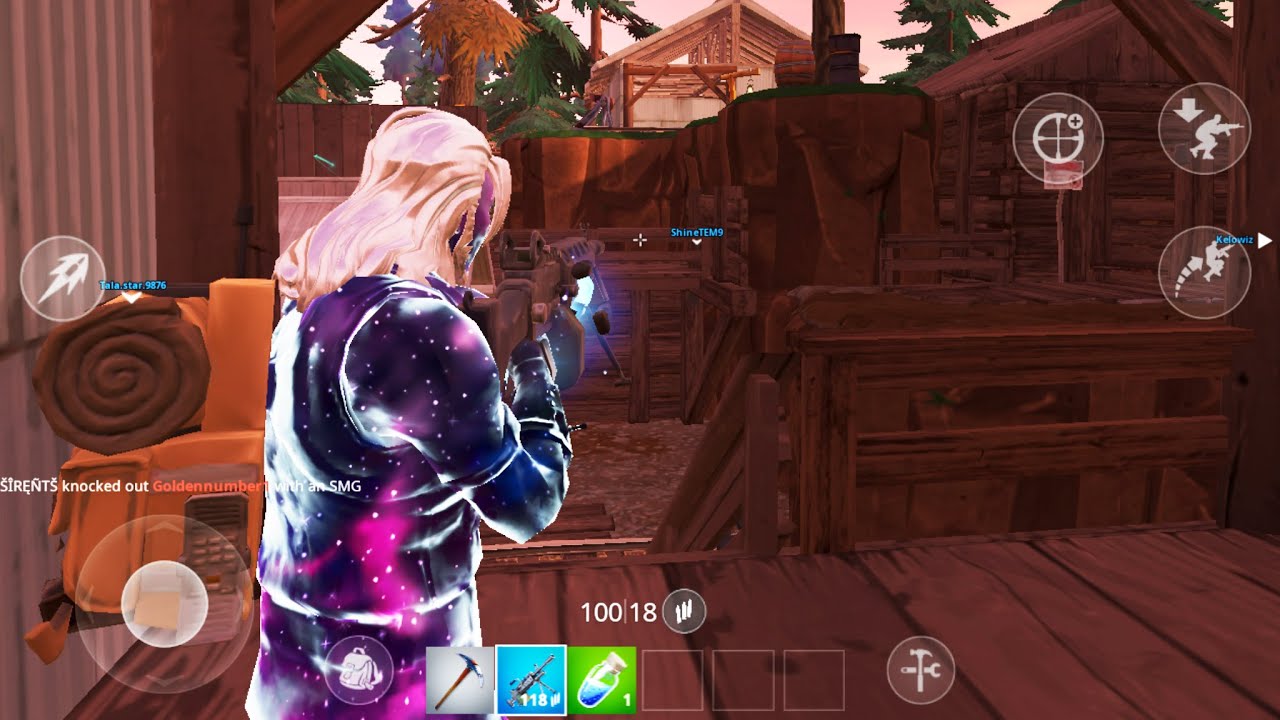 Fortnite Gameplay: Galaxy Skin On Samsung Galaxy Tab S4 ...