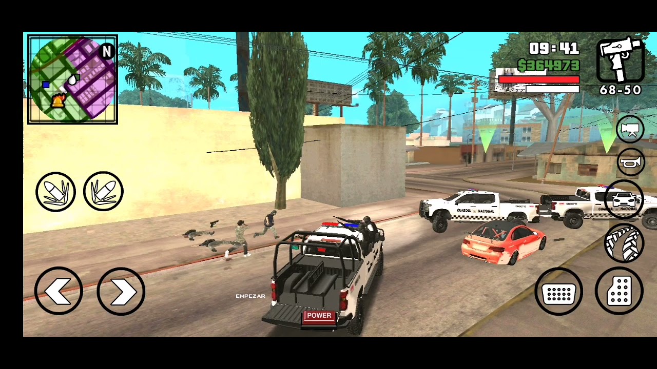 Gta san andreas android mod Guardia nacional - YouTube