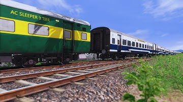 JAN SHATABDI Coupling Garib Rath Coach | BUMPY RAILROAD | Train Simulator | Railworks 3 | ATG GAMERZ