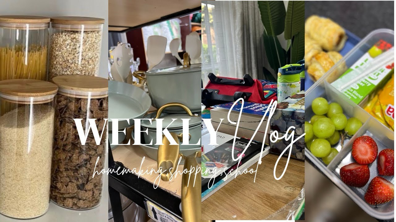 HOMEMAKING VLOG: KITCHEN RESET|SHEIN STATIONERY HAUL|BACK TO SCHOOL|FRIDGE RESTOCK 