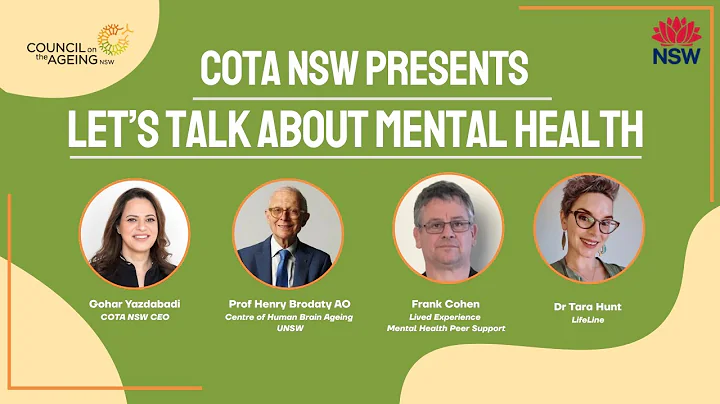 Let's Talk About Mental Health COTA NSW Webinar