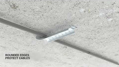 nVent CADDY Single-Arm Cable Pressure Clip Installation