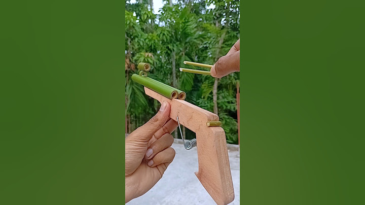 Bamboo Creations with Mini Slingshots and Balloon #bamboo #bambooart #Diy #Slingshots