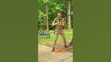 3 to 1 Haul System for Climbing or Hauling #mechanical #climbing #rope