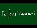 Reduction Formula for Integral of ∫cos^n(x)dx