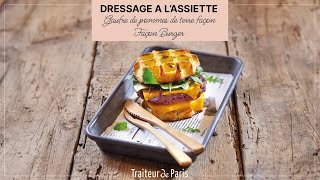 Dressage Gaufre de Pommes de Terre Traiteur de Paris : Façon Burger