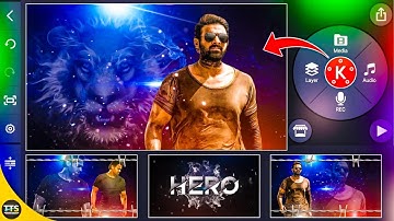 Attitude status video editing in kinemaster using key animation