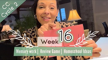 CC Cycle 2 Week 16: Foundations Memory Work, Review Game, & Homeschool Ideas