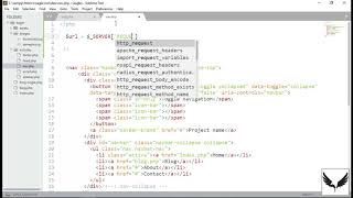 9.1 Make Active page with PHP: get file name from url