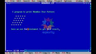 Star Pattern of Rhombus in C |Rhombus Pattern || C Pattern Programming  tutorial