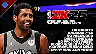 Nba 2K20 To 2K26 Updated Roster V97 And V98 With Mod Menu Kyrie Edition New Sign And Trade