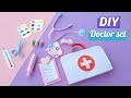 how to make paper doctor set/diy doctor set with paper /paper toys/paper craft/homemade craft
