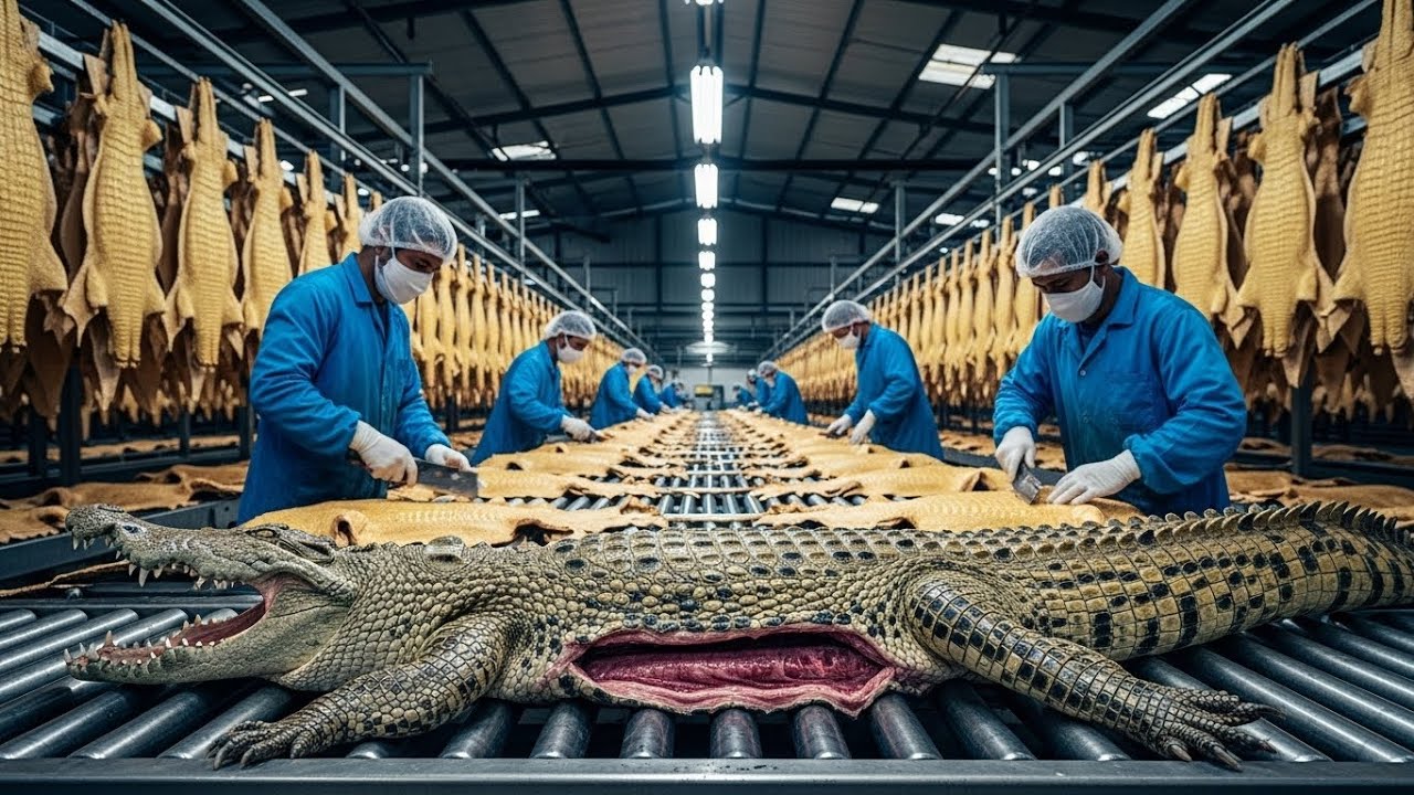 Inside Crocodile Leather Mega Factory | How Crocodile Skin Becomes Luxury Bags & Jackets