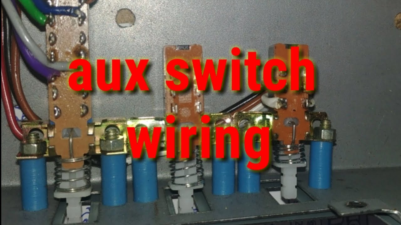 Aux switch wiring and explain ( modular switch) - YouTube
