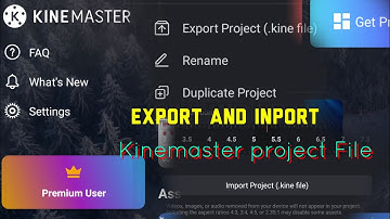 How To Export And Import Kinemaster project file