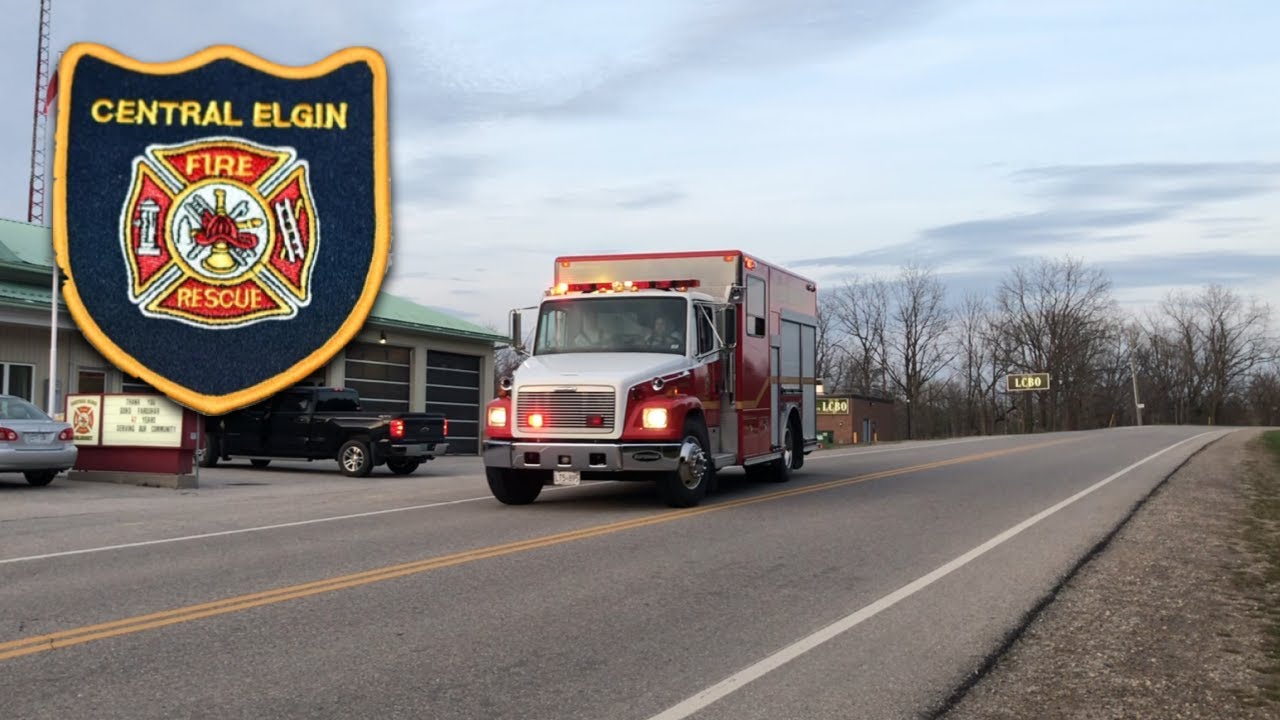 Central Elgin Fire Rescue Rescue 43 Responding YouTube
