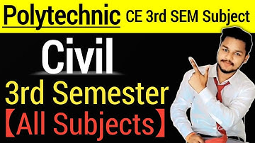 Polytechnic/Diploma 3rd Semester Syllabus Civil Engineering || Civil Engineering 2021-22
