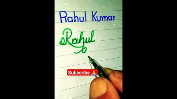 Rahul Kumar #name #handwriting #print #cursive #calligraphy #shorts