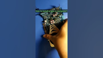 how to install gpu ( graphics card ) in desktop computer ( pc ) #shorts #gpu
