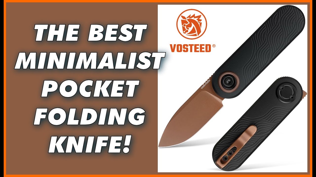 THE BEST MINIMALIST POCKET KNIFE! Vosteed Corgi V EDC Pocket Knife Copper Dune Blade V Anchor Lock