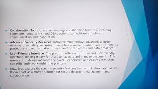 Safeguarding Your Data: Exploring Intralinks Virtual Data Room's Security Features