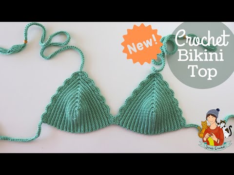 NEW Crochet Bikini Top Pattern For Any Size