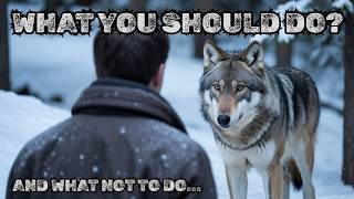 WHAT YOU SHOULD DO WHEN YOU SEE A WOLF?