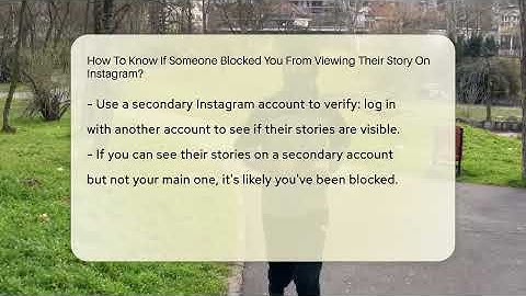 How To Know If Someone Blocked You From Viewing Their Story On Instagram? - Everyday-Networking