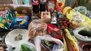 Продуктовые покупки с Магнита и рынка🍅🥒🍌🍓🍞🥖🥐🍖🍗🥩🍫🍬🍪