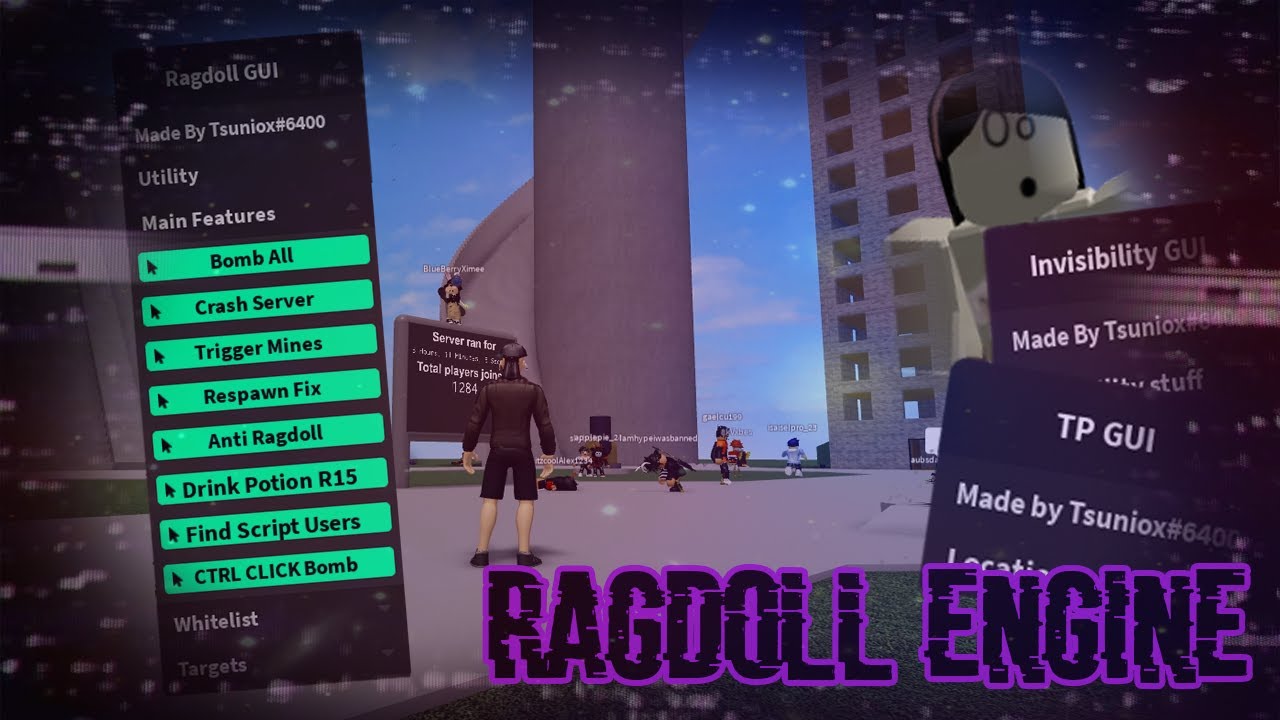 Roblox Exploit Ragdoll Engine - how to push someone in ragdoll engine roblox mobile