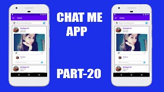 Chat Me App - 20 - How add Comment to Every Post in android Studio - Social Networking App screenshot 3