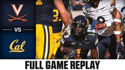 Virginia vs Cal Full Game Replay | 2025 ACC Football