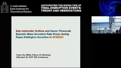 Hour Timescale X-ray Variability Following a Tidal Disruption Event in a... ▸ Yuhan Yao (UCB)
