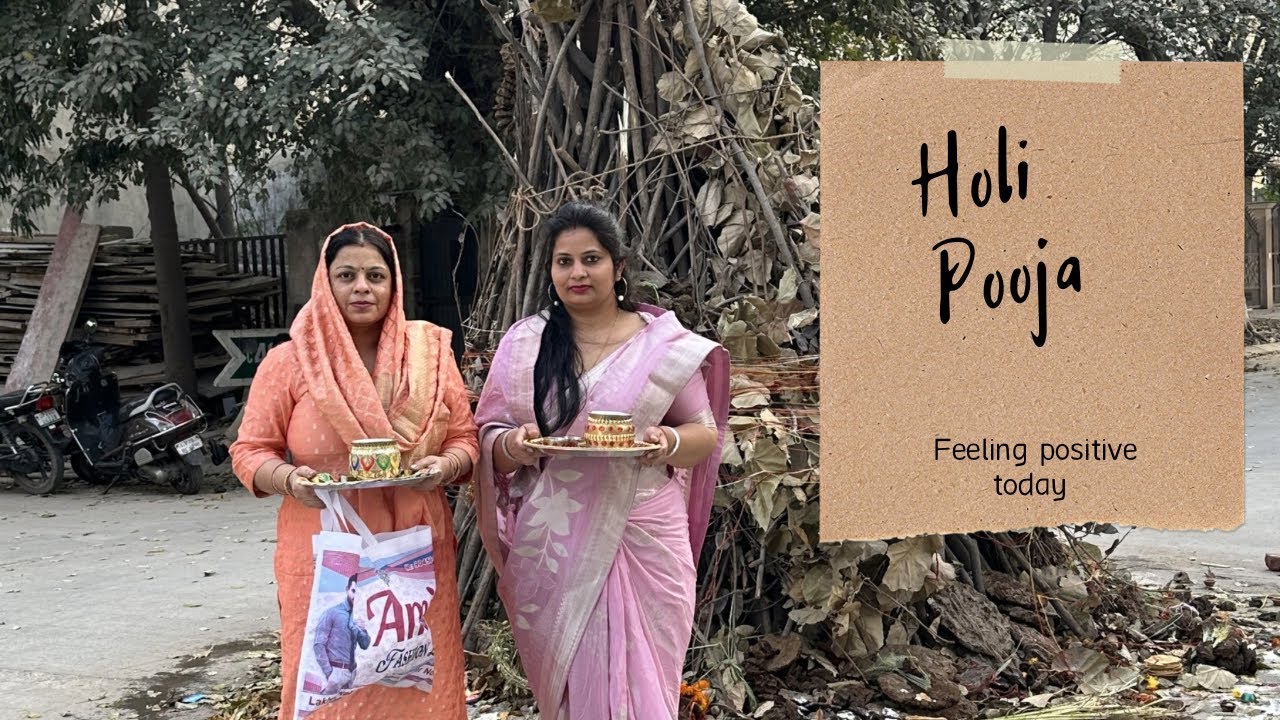 Badi bahu or choti bahu ki holi pooja 🙏🥰#mudravlogs 