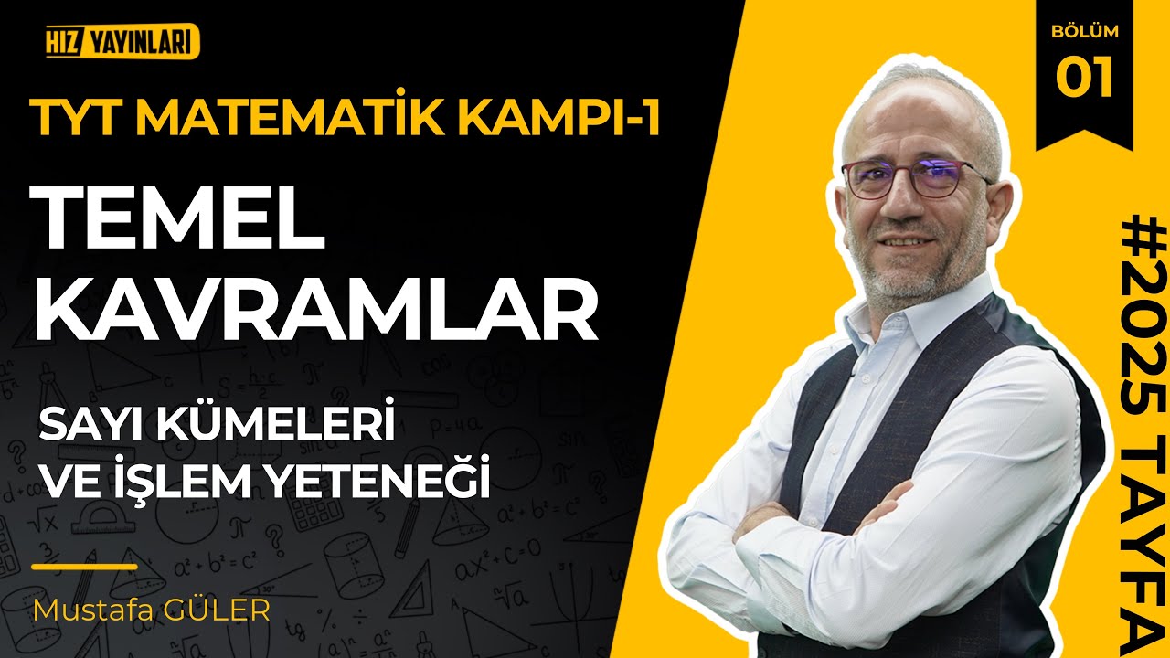 Hız Tyt Matematik Kampı-1 | Temel Kavramlar | Sayı Kümesi ve İşlem Yeteneği | Pdf #öğrenmegarantili