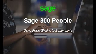 Sage 300 People - How to check open ports with PowerShell