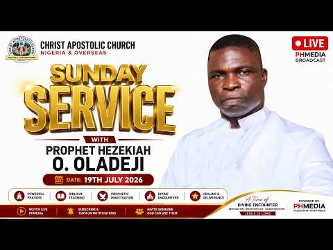 SUNDAY SERVICE WITH PROPHET HEZEKIAH O. OLADEJI || 19TH JULY 2026 ||  Prophet Hezekiah LIVE