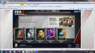 Fifa 11 Ultimate Team Web App Script Hack (HD) screenshot 4