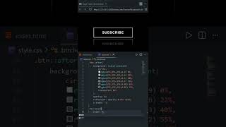 ✨ CSS Glowing Button Effect | Hover Effect | HTML | CSS | #htmlcss #hovereffects #animation #shorts