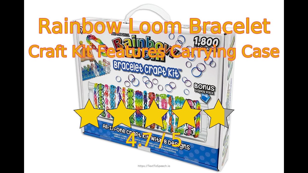 Let's review Rainbow Loom Bracelet Craft Kit Features Carrying Case in 2023