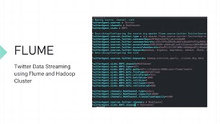 19 Twitter Data Streaming using Flume