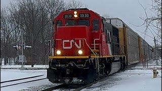 IC 1030 solo leads CN E251, CN M399 @ East Lansing, MI (2/2/26)