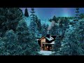 Aurora view  home northern lights  snow 4k ultra