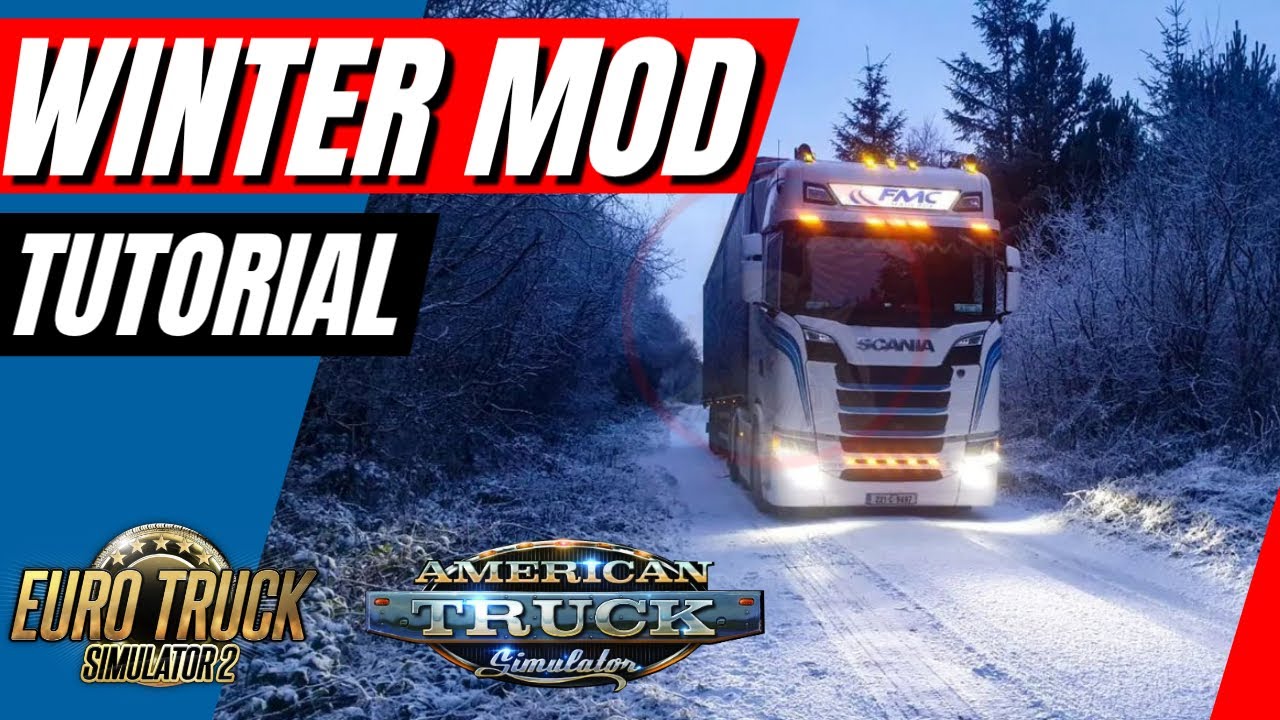 WINTER Snow MOD Tutorial ETS2 & ATS - Guia de Instalacion Euro Truck ...