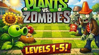 Plants vs zombies Gameplay Walkthrough Day Level 1-5 screenshot 5